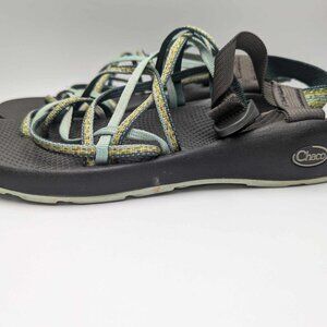 Chaco Woman 11 Strap Buckle Sandal Green